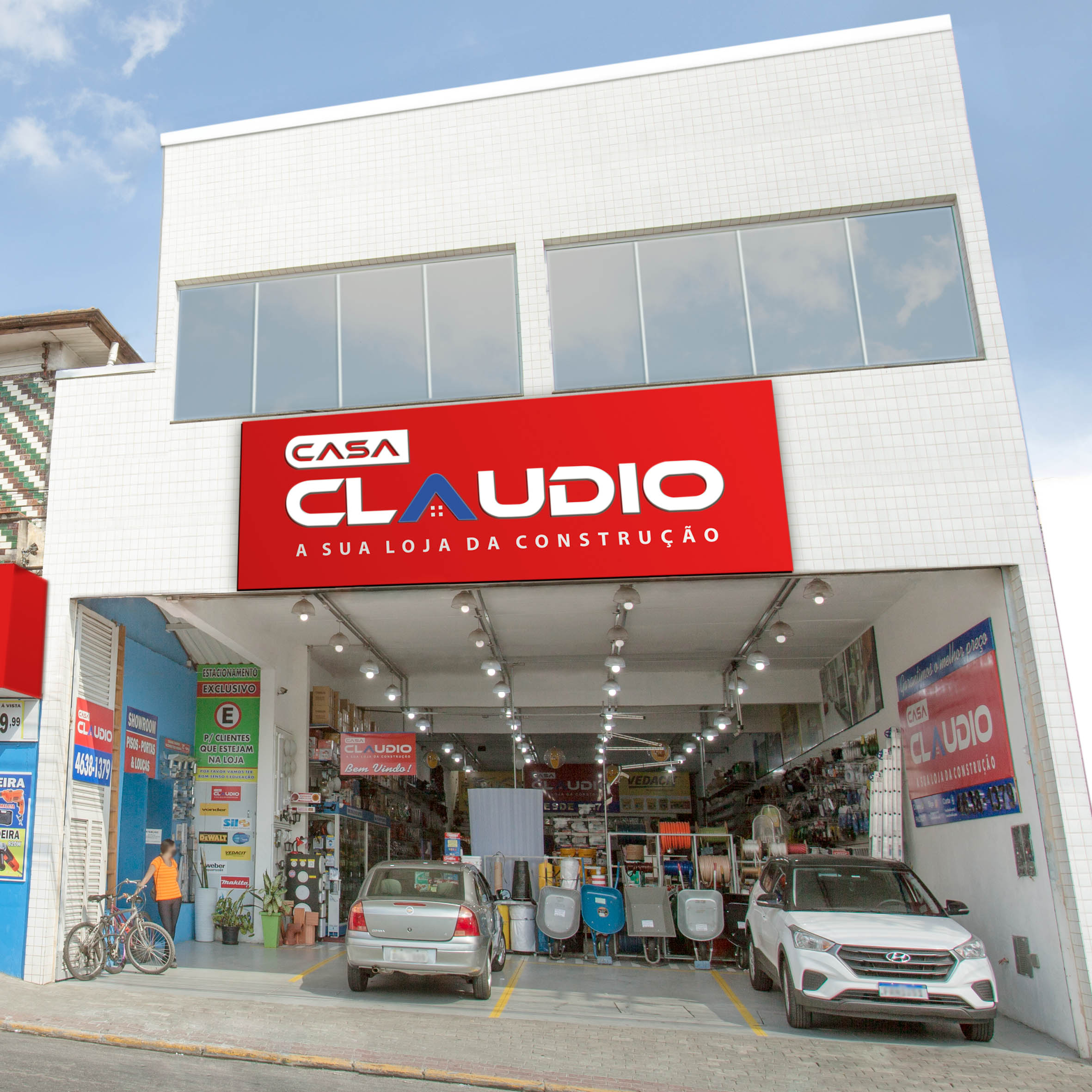 Fachada da Casa Claudio em Poá, SP